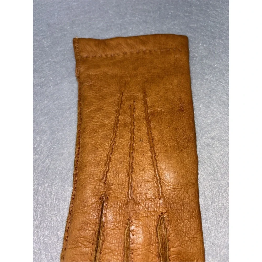 Vintage ARIS Leather Gloves Cashmere Lined Brown NWOT‎ Made In Hungary Women's 7